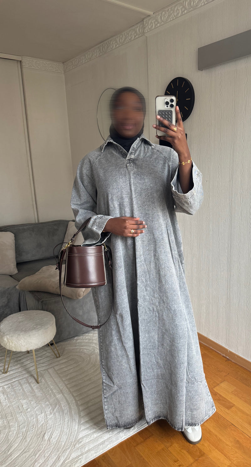 Robe en jean TALL Gris